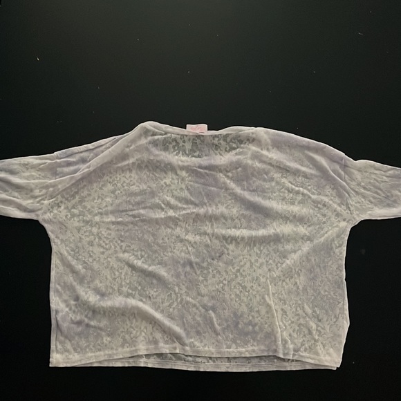 Pink Lily Long-Sleeve Shirt, Size Small, Colors Purple and Silver - Picture 3 of 5